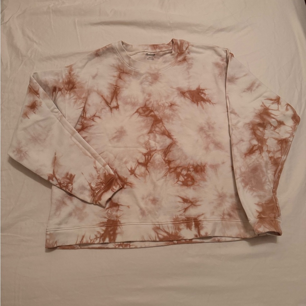 Madewell Tie Dye Swing Cropped Sweatshirt - Picture 7 of 7